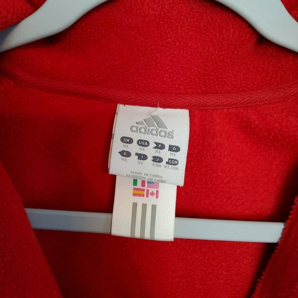 Vintage Adidas Wisconsin Badgers Men's Red Size XL Sweater - Picture 3 of 5